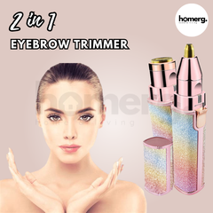 2 In 1 Rechargeable Flawless Eyebrow & Facial Hair Remover