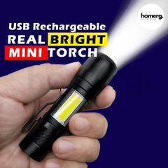 Portable Led Rechargeable Flashlight
